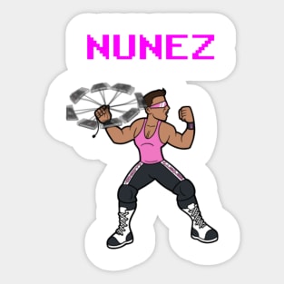 Retro Nunez Sticker